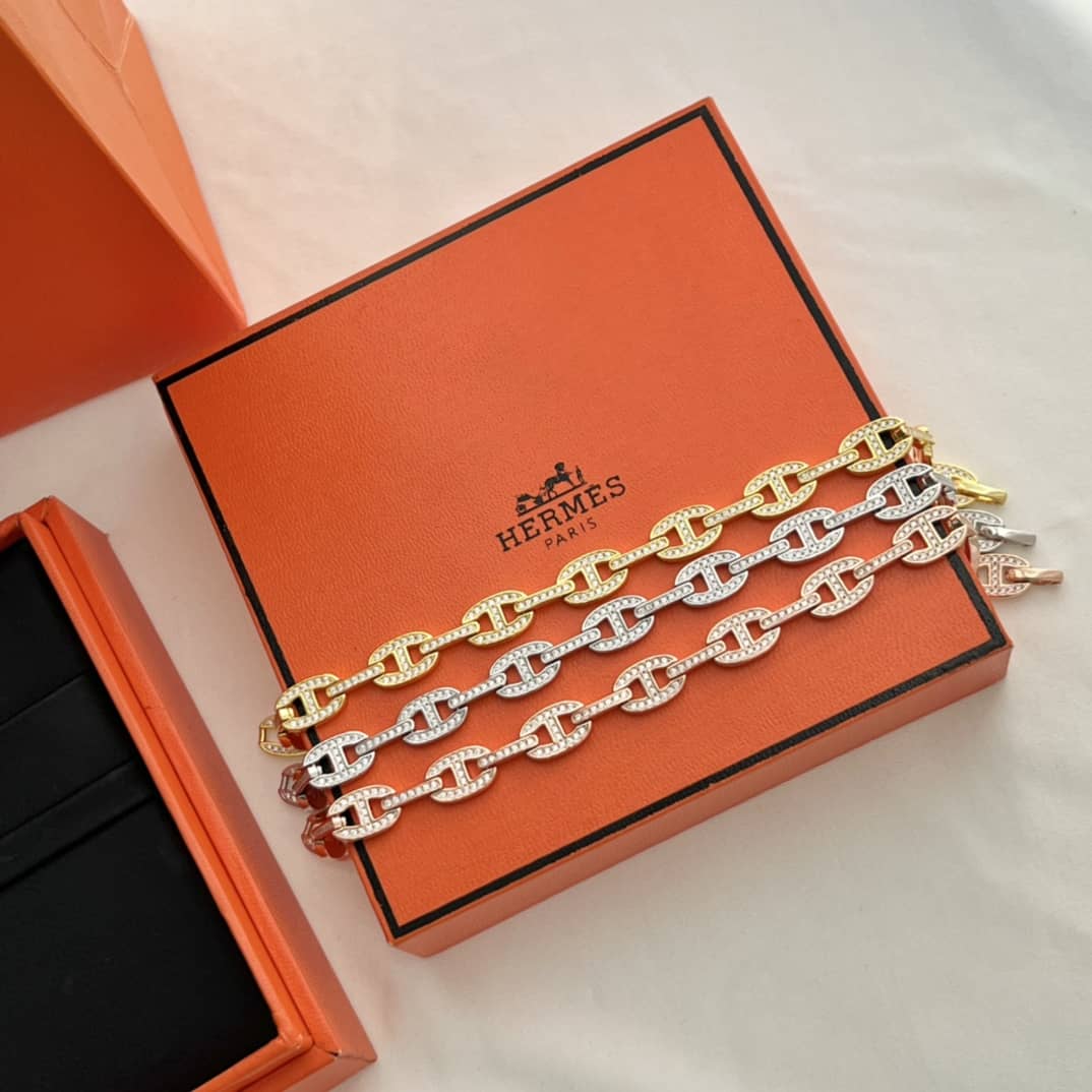 Knockoff Hermes Logo Bracelet - DEEPREPS