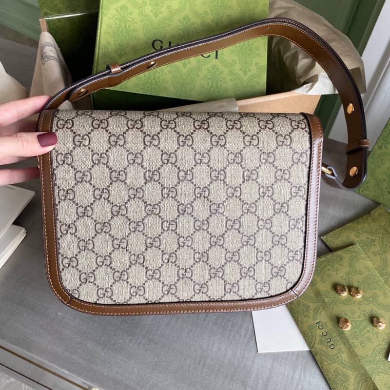 Gucci Horsebit 1955 Shoulder Bag Replica Brown 602204 - DEEPREPS