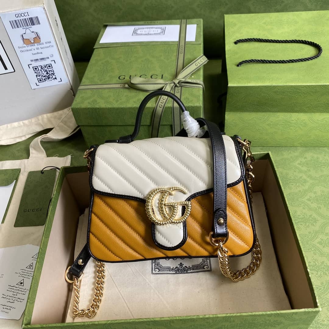 Gucci Marmont GG Mini Top Handle Bag Replica 583571 - DEEPREPS