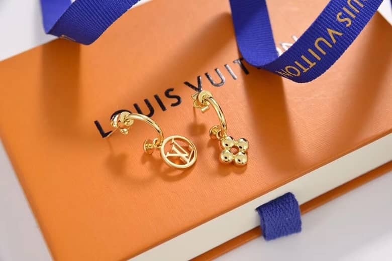 LV Hoop Earrings Dupe Logo - DEEPREPS
