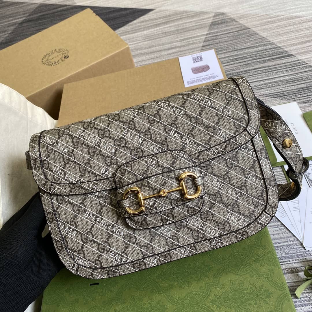 Gucci 1955 Horsebit Supreme Shoulder Bag Replica 602204 - DEEPREPS