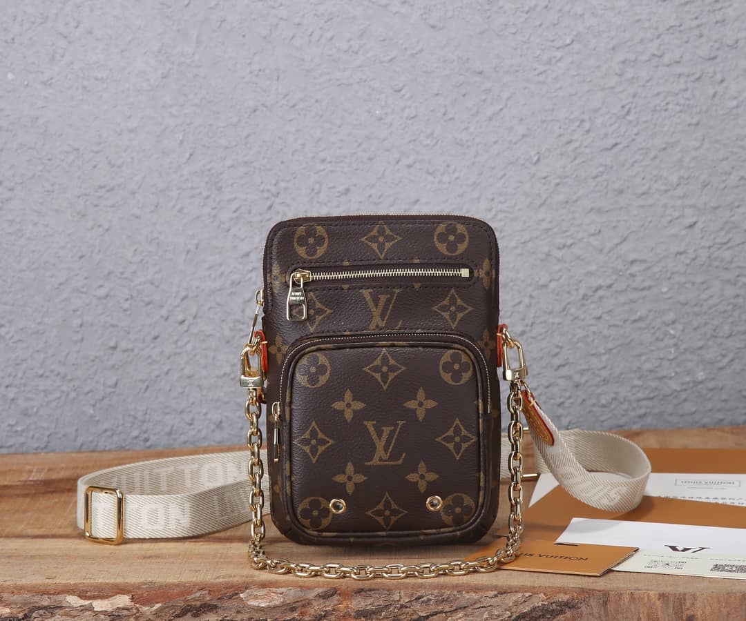 Louis Vuitton Utility Phone Sleeve Chain Shoulder Bag Replica M80746 - DEEPREPS