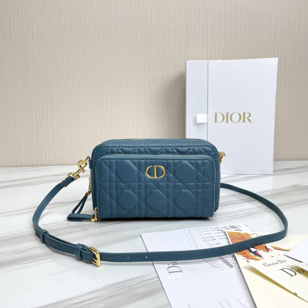 Christian Dior Caro Double Calfskin Pouch - DEEPREPS