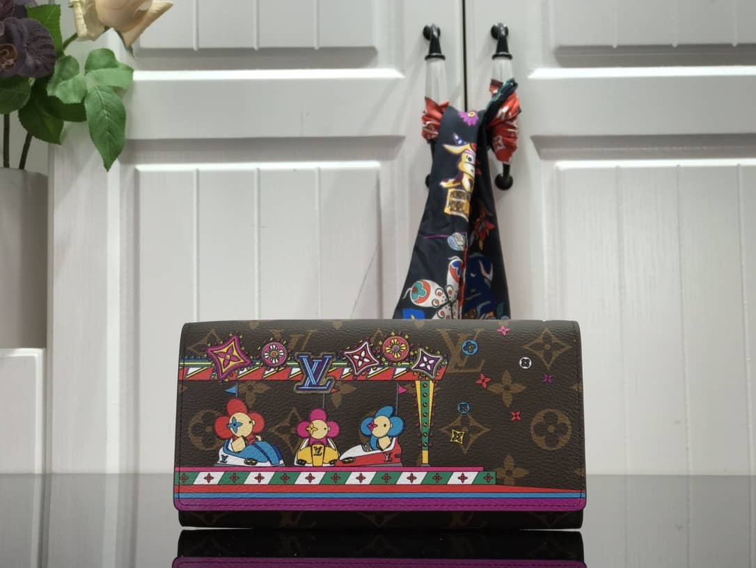 Louis Vuitton Wallet Dupe Monogram Christmas Limited Edition Wallet - DEEPREPS