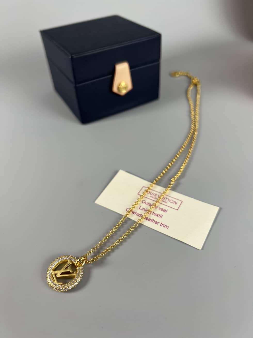 Knockoff Louis vuitton Logo Necklace - DEEPREPS