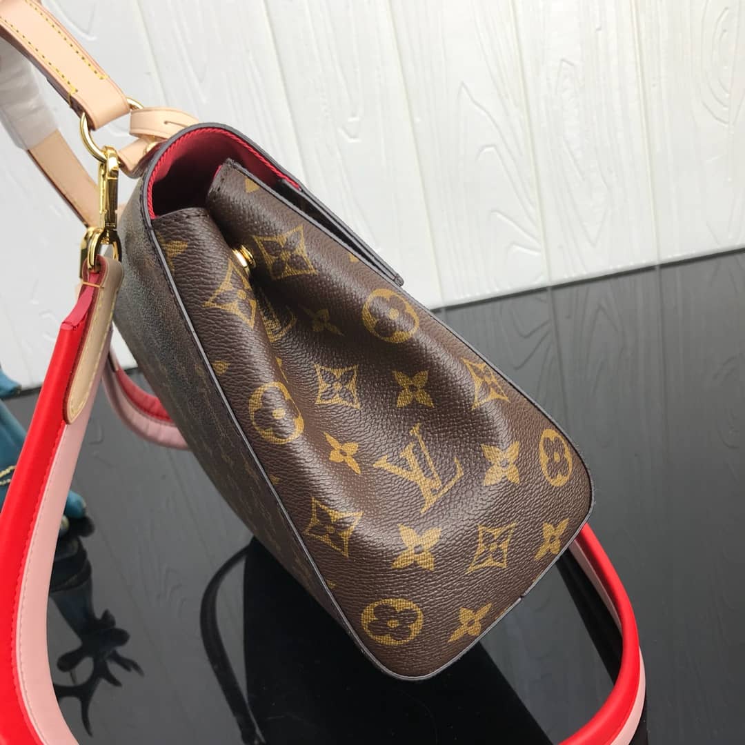 Louis Vuitton Cluny BB Monogram Canvas Shoulder Bag Replica Red M42738 - DEEPREPS