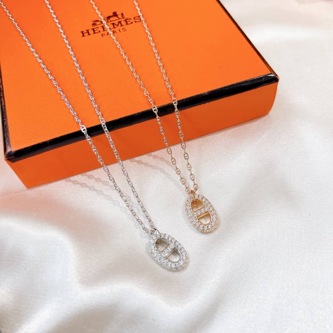 Fake Hermes Logo Necklace - DEEPREPS