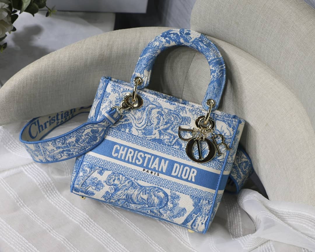 Lady Dior Dupe 24CM Paisley Embroidery Lady D-Lite Bag - DEEPREPS