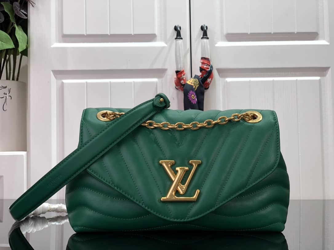 Louis Vuitton New Wave Chain Replica Bag H24 Green M58552 - DEEPREPS
