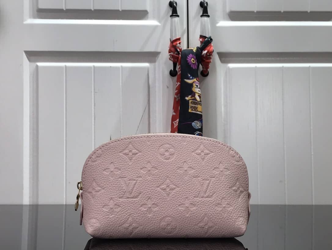 Louis Vuitton Pochette Dupe Monogram Cosmetic Pouch  Pink M47515 - DEEPREPS
