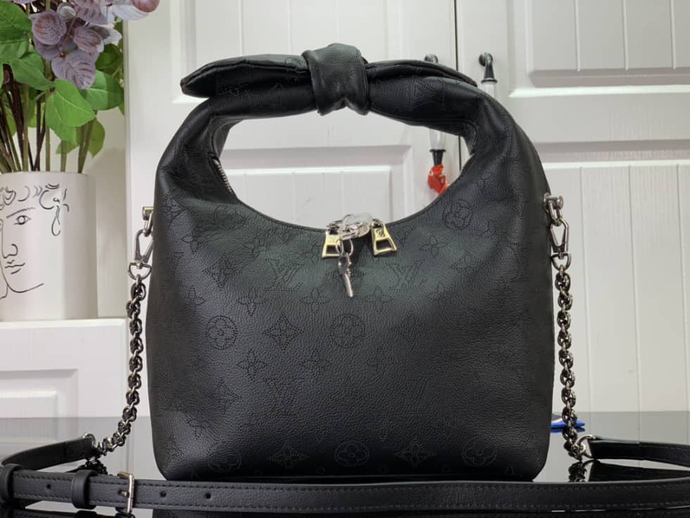 Louis Vuitton Why Knot PM Mahina Leather M20701 Replica Hobo - DEEPREPS