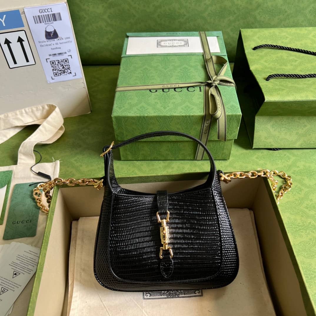 Gucci Jackie 1961 Mini Shoulder Bag Black 675799 Replica - DEEPREPS