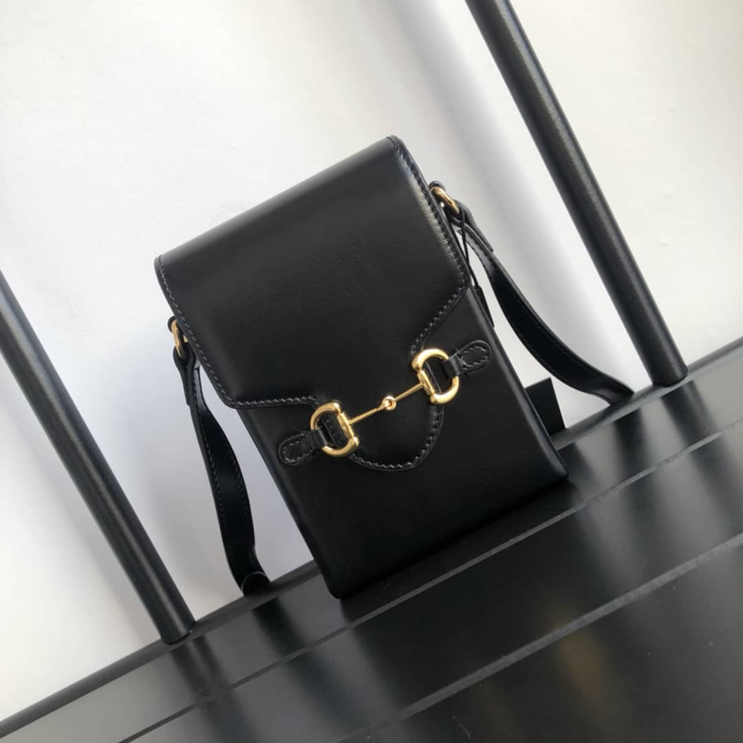 Gucci Horsebit 1955 Mini Bag Replica Black 625615 - DEEPREPS