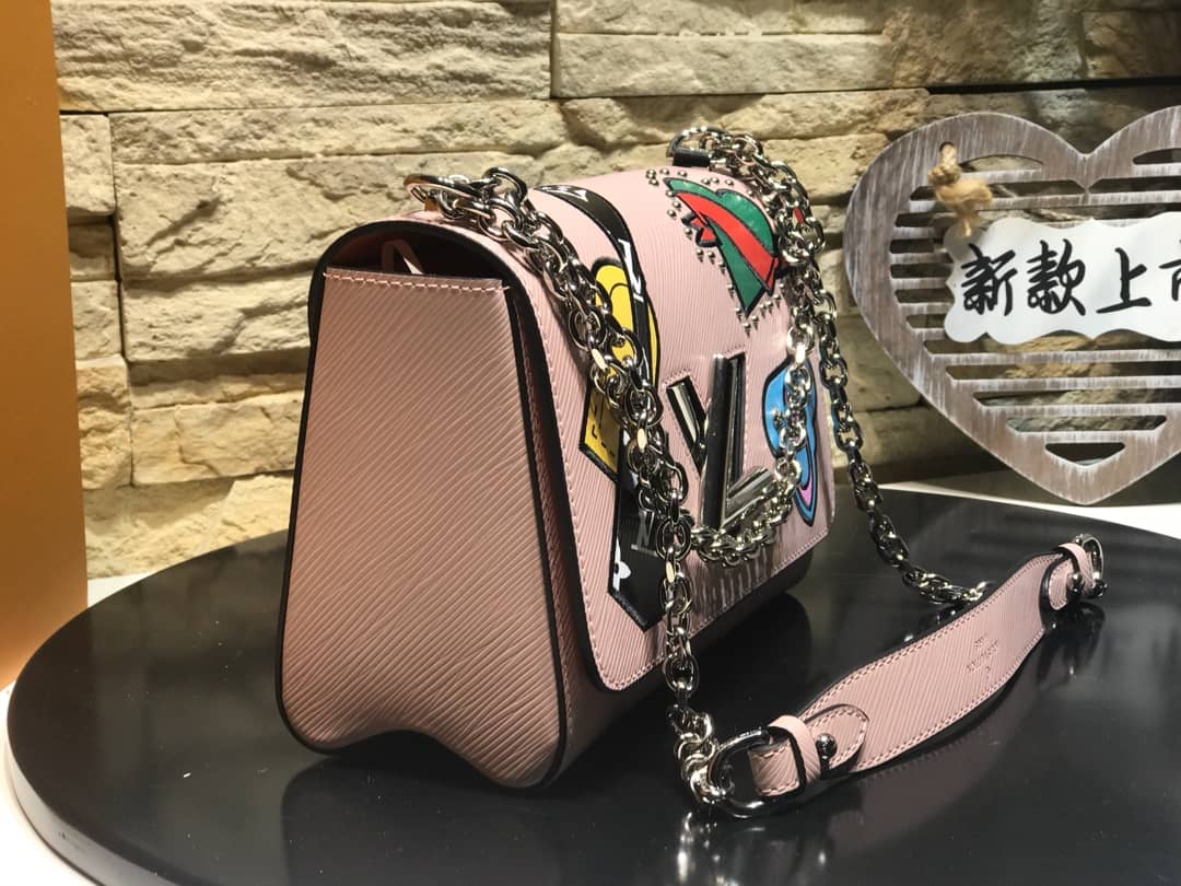 Louis Vuitton Twist MM Bag Blue M50296 Replica - DEEPREPS