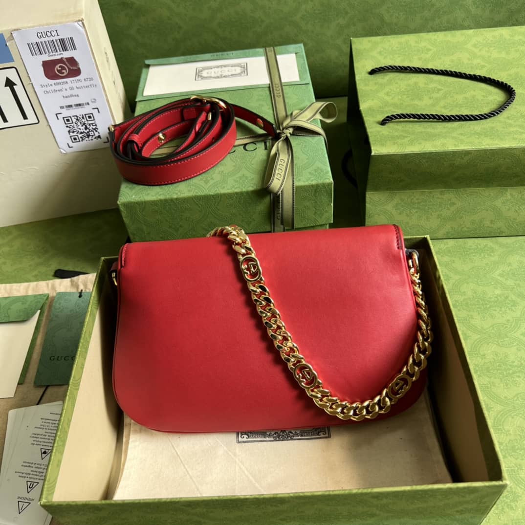 Gucci Blondie Red 699268 Replica Shoulder Bag - DEEPREPS