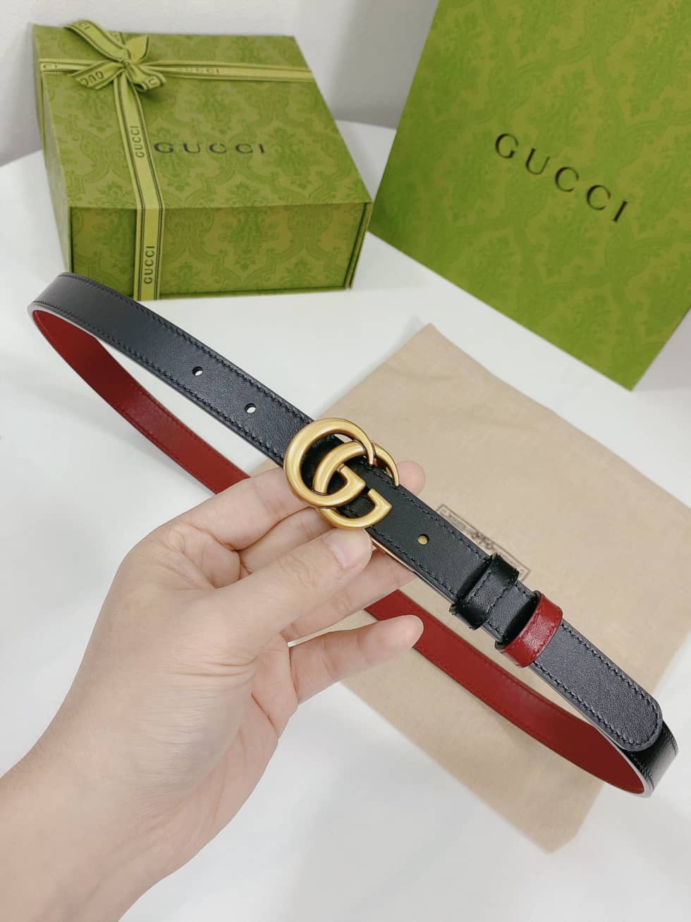 Fake Gucci Logo Belt 20mm For Lady - DEEPREPS