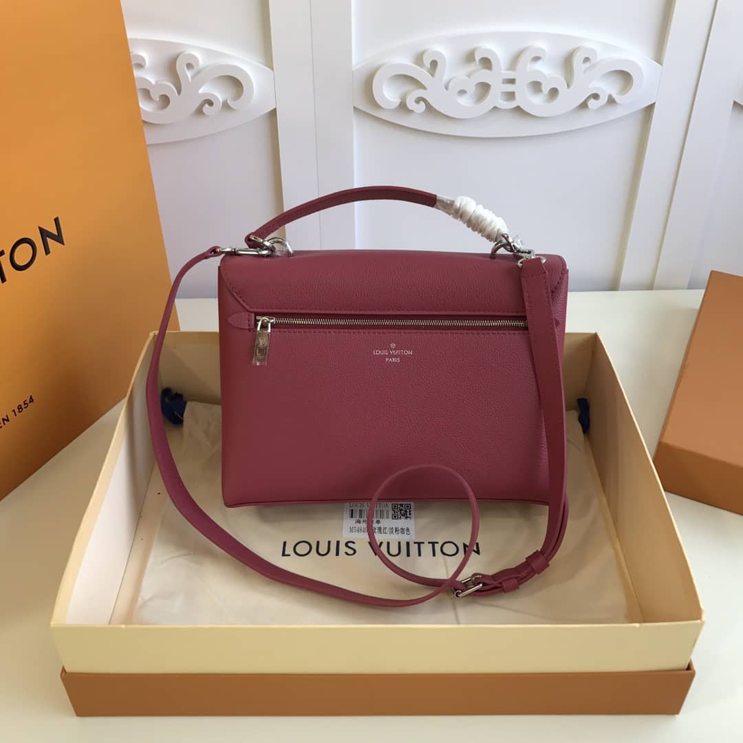 Louis Vuitton MyLockMe 2way Leather Grain Replica Satchel Pink M54849 - DEEPREPS