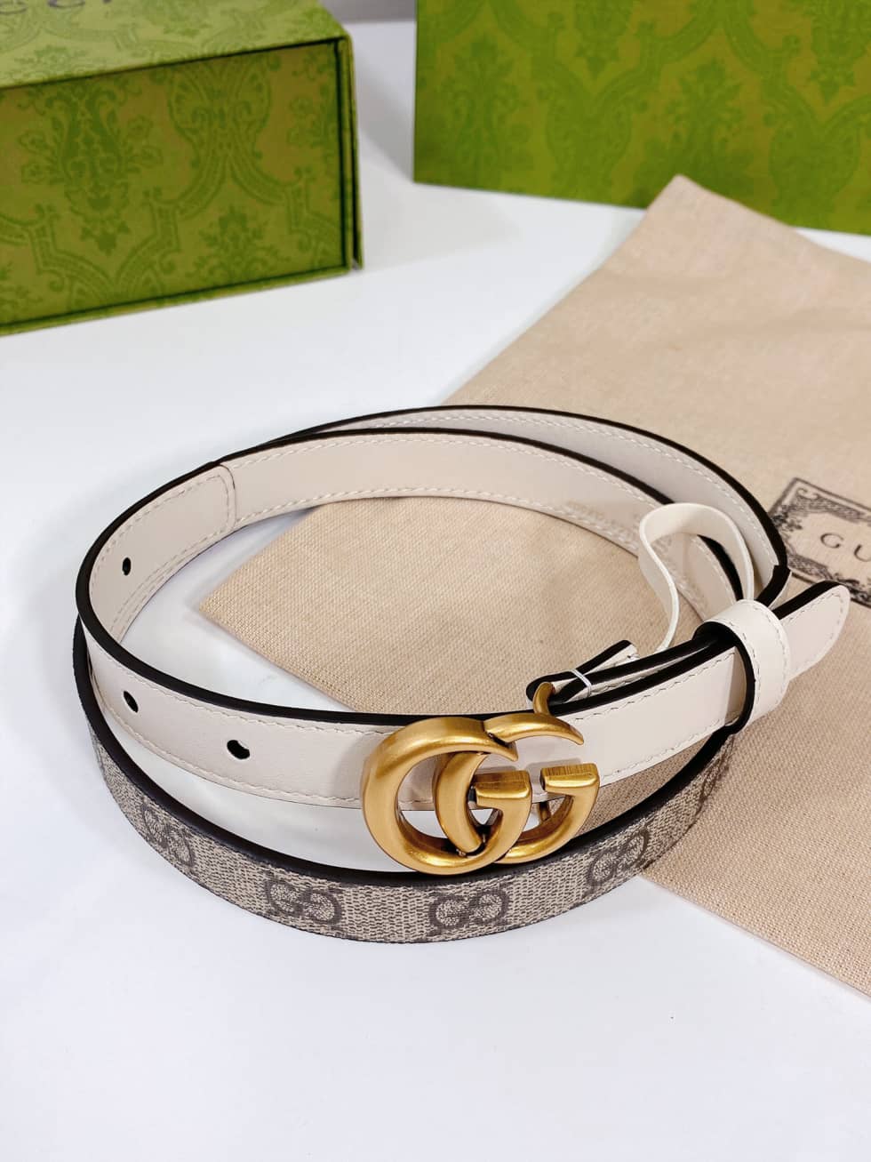 Replica Gucci Buckle Belt 20mm For Lady - DEEPREPS