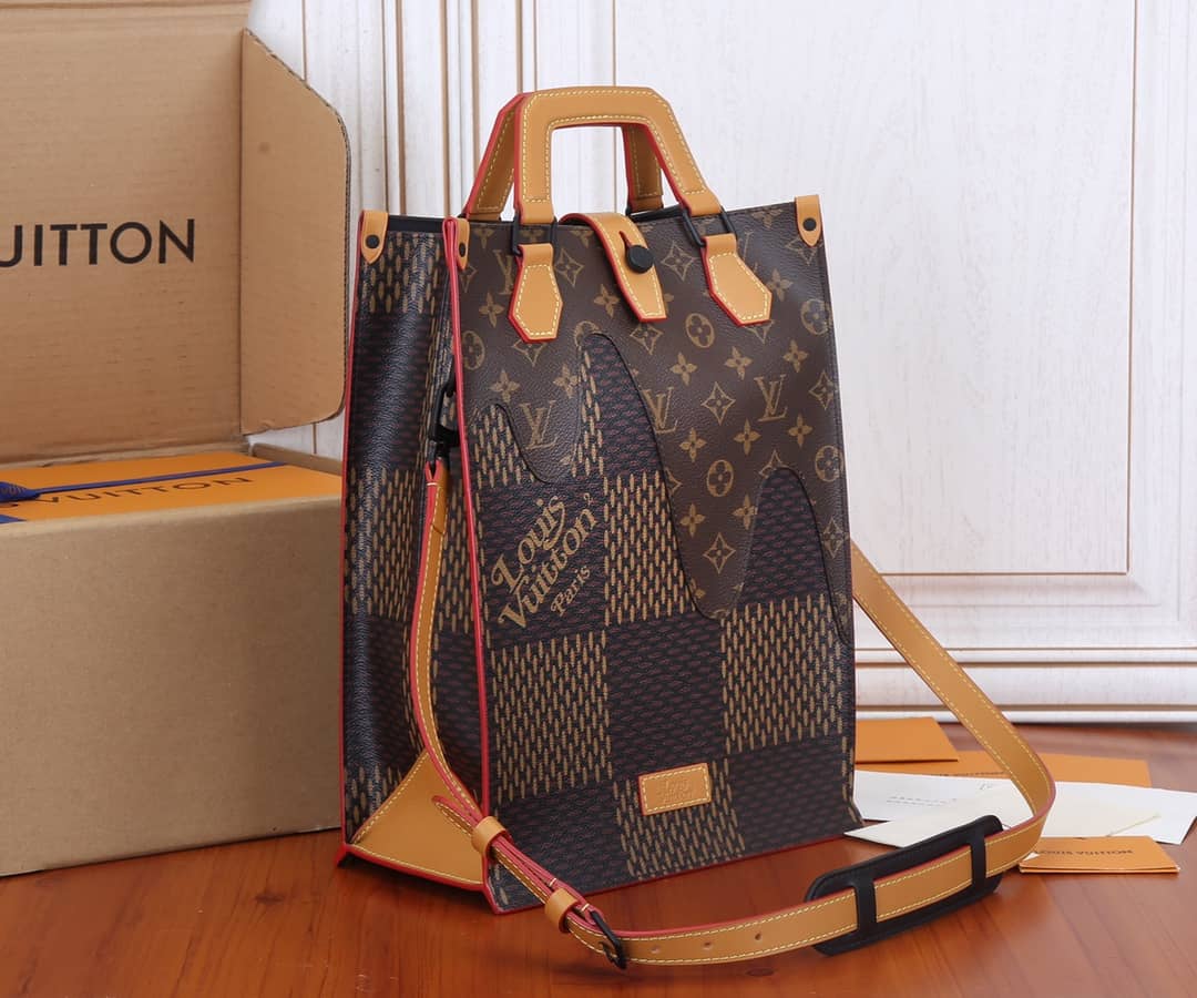 Louis Vuitton x Nigo Damier Ebene Giant Mini N40355 Replica Tote - DEEPREPS