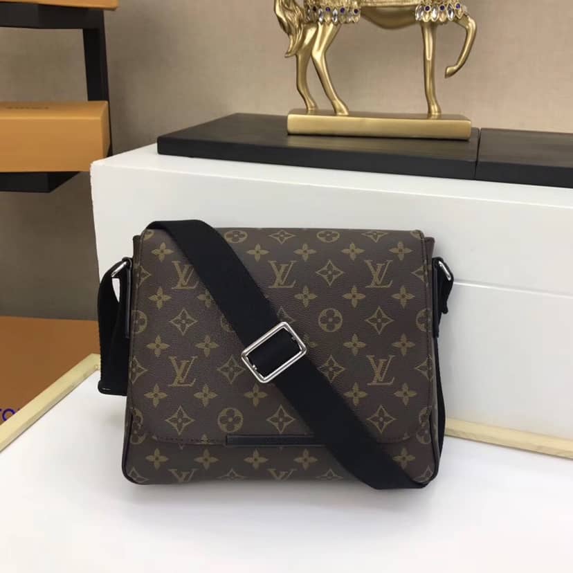Louis Vuitton Monogram Macassar Canvas District PM Replica Shoulder Bag M40935 - DEEPREPS
