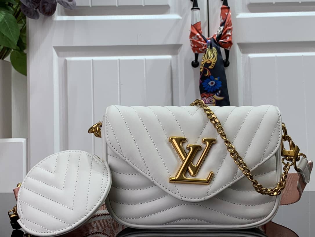 Louis Vuitton New Wave Multi Replica Pochette White M56466 - DEEPREPS