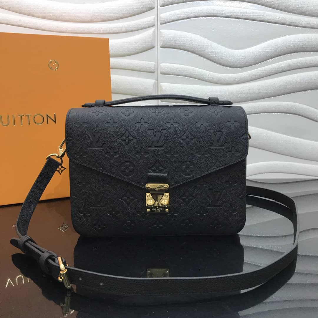 Louis Vuitton Replica Pochette Metis Empreinte Black M41487 - DEEPREPS