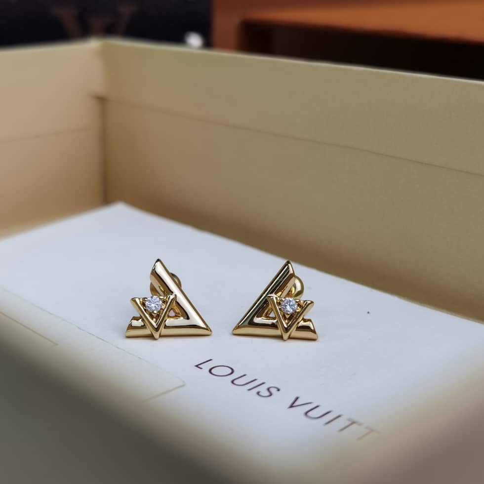 LV Hoop Earrings Dupe Logo - DEEPREPS