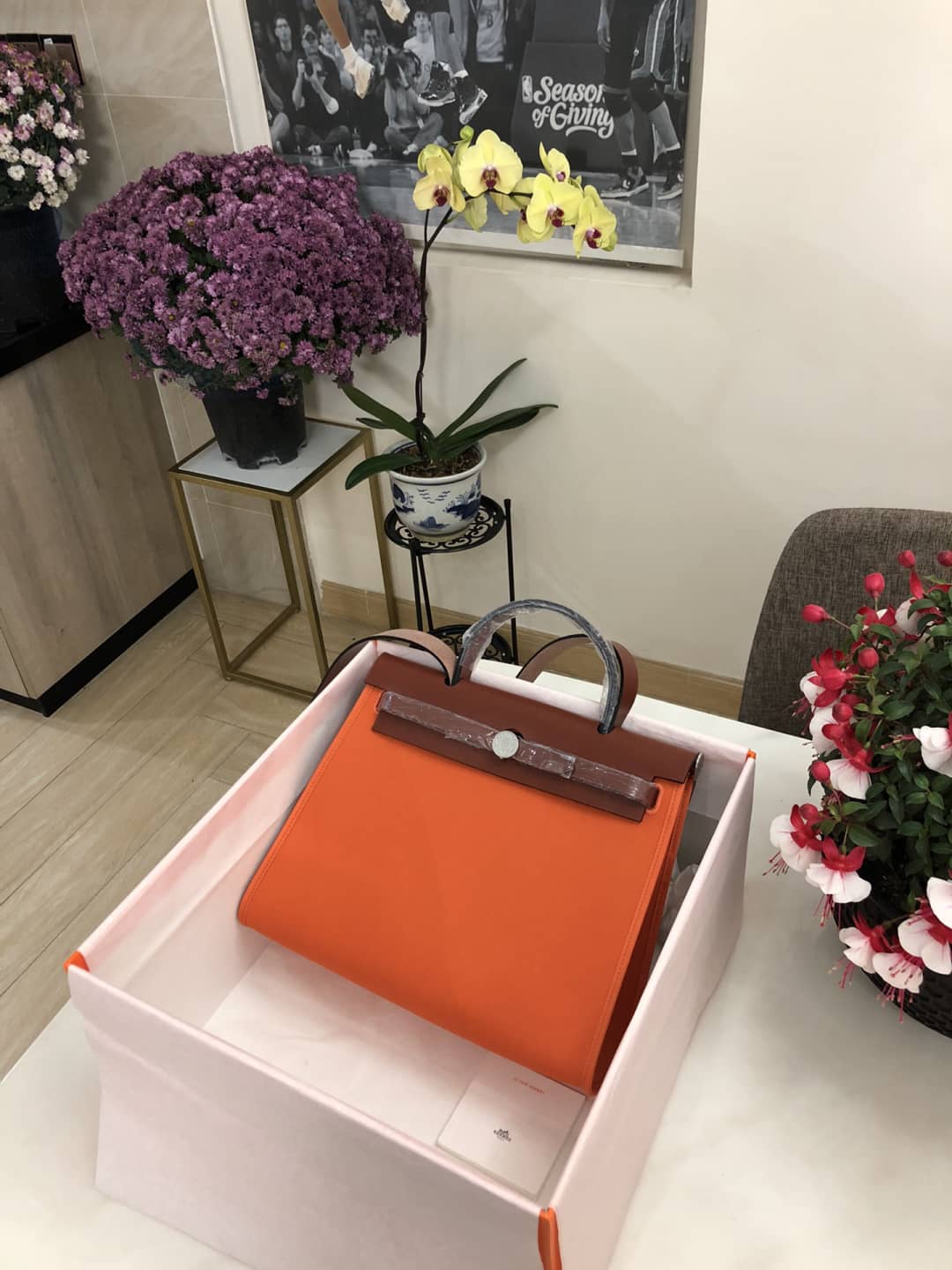Replica Hermes Birkin Bag 31 Canvas Leather HerBag - DEEPREPS