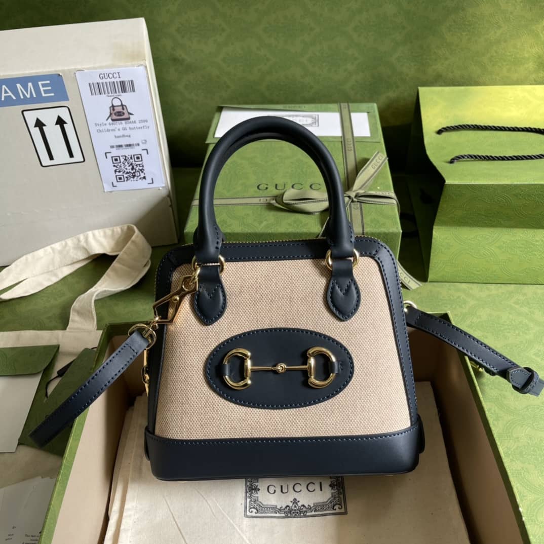 Gucci 1955 Horsebit GG Mini Top Handle Bag Replica 640716 - DEEPREPS