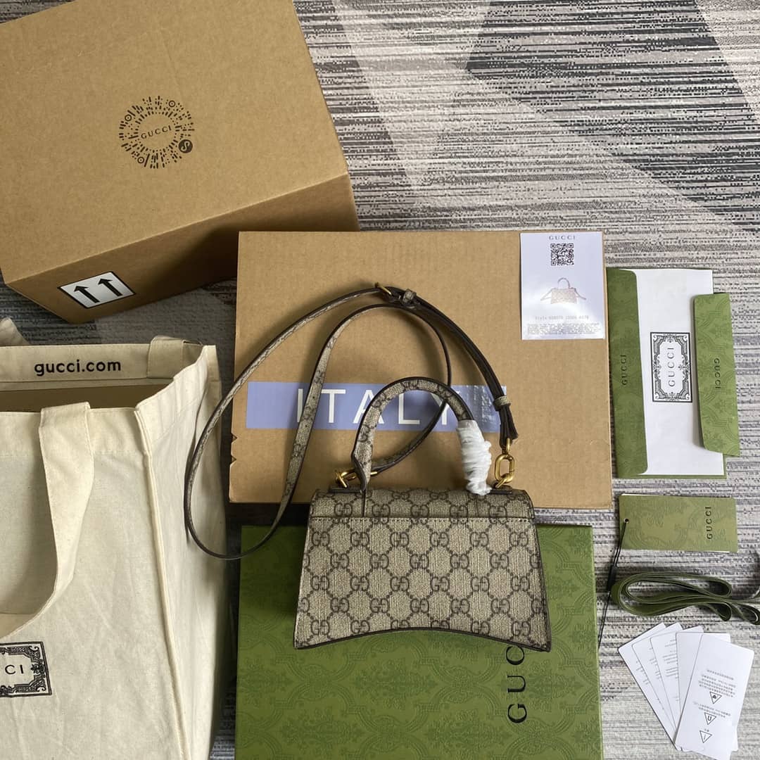Gucci x Balenciaga Hourglass Small Top Handle Bag Replica 658575 - DEEPREPS