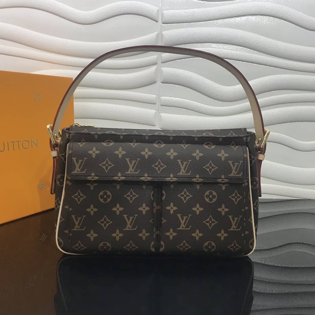 Louis Vuitton Vintage Bibashite MM Monogram Canva Bag Replica M51160 - DEEPREPS