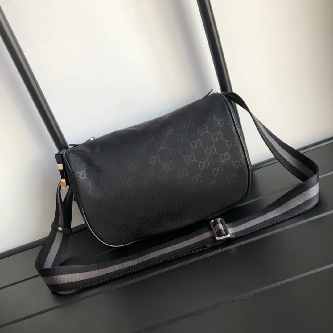 Gucci GG Supreme Belt Bag Replica Black 449132 - DEEPREPS