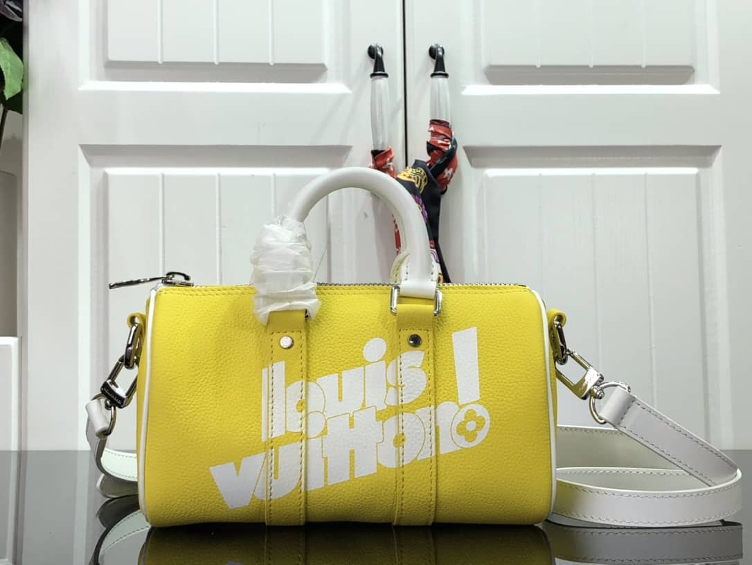 Louis Vuitton Keepall Xs Jaune Virgil Abloh Replica Shoulder Bag M80842 - DEEPREPS