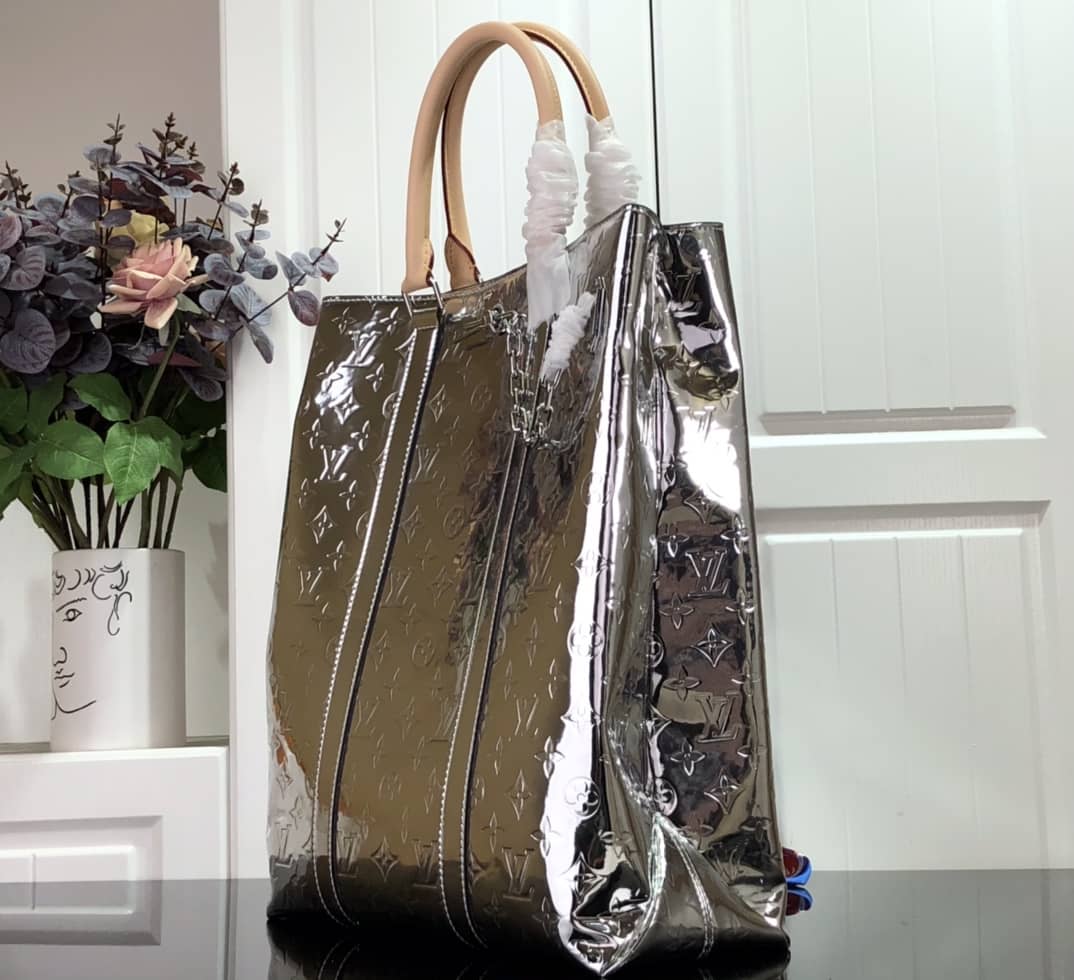 Louis Vuitton Sac Plat Monogram Mirror Coated Canvas Replica Bag - DEEPREPS