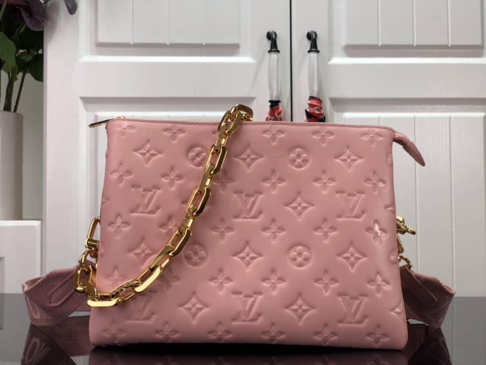 Louis Vuitton Embossed Lambskin Coussin PM Pink M58628 Replica Shoulder Bag - DEEPREPS