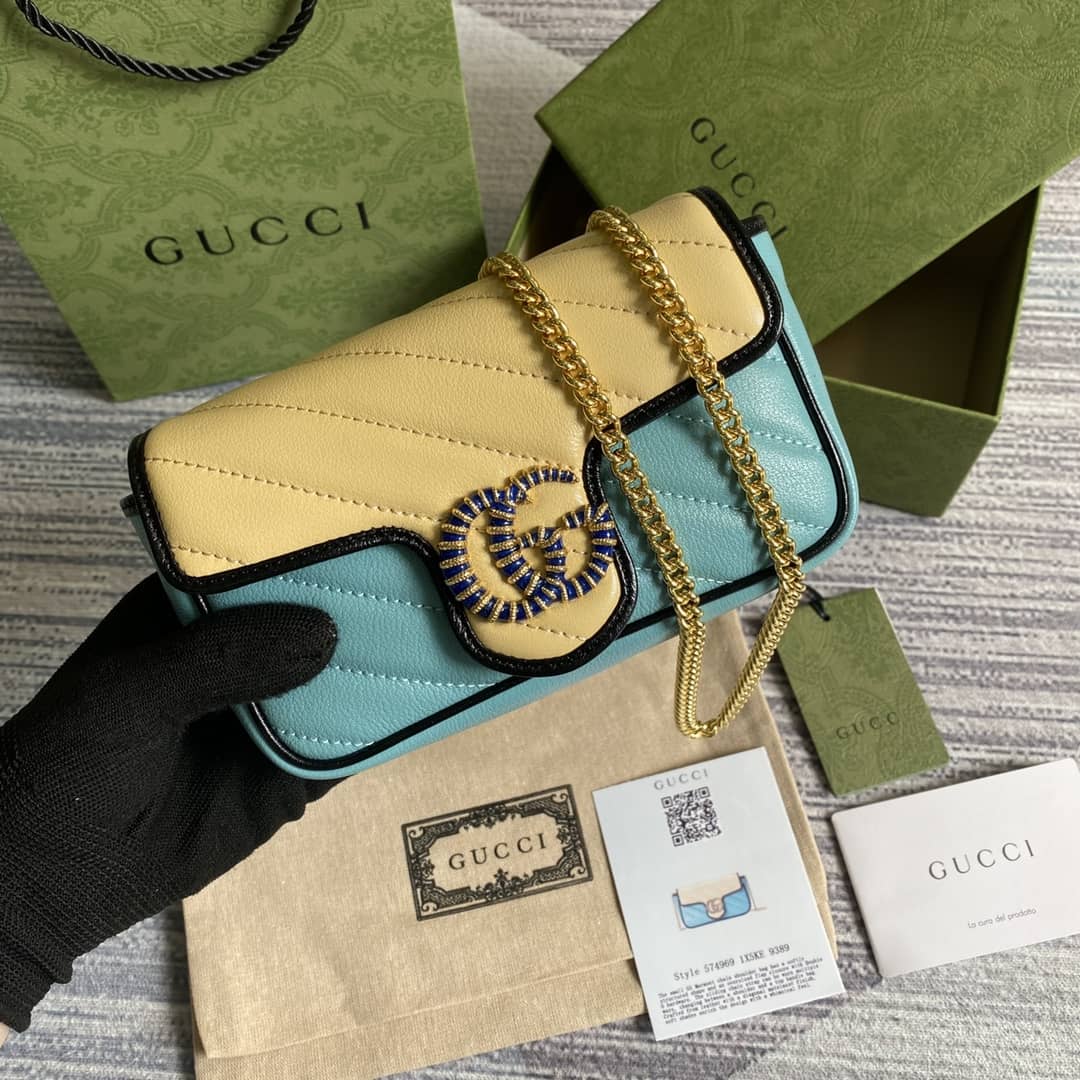 Gucci Marmont GG Mini Chain Shoulder Bag Replica 574969 - DEEPREPS