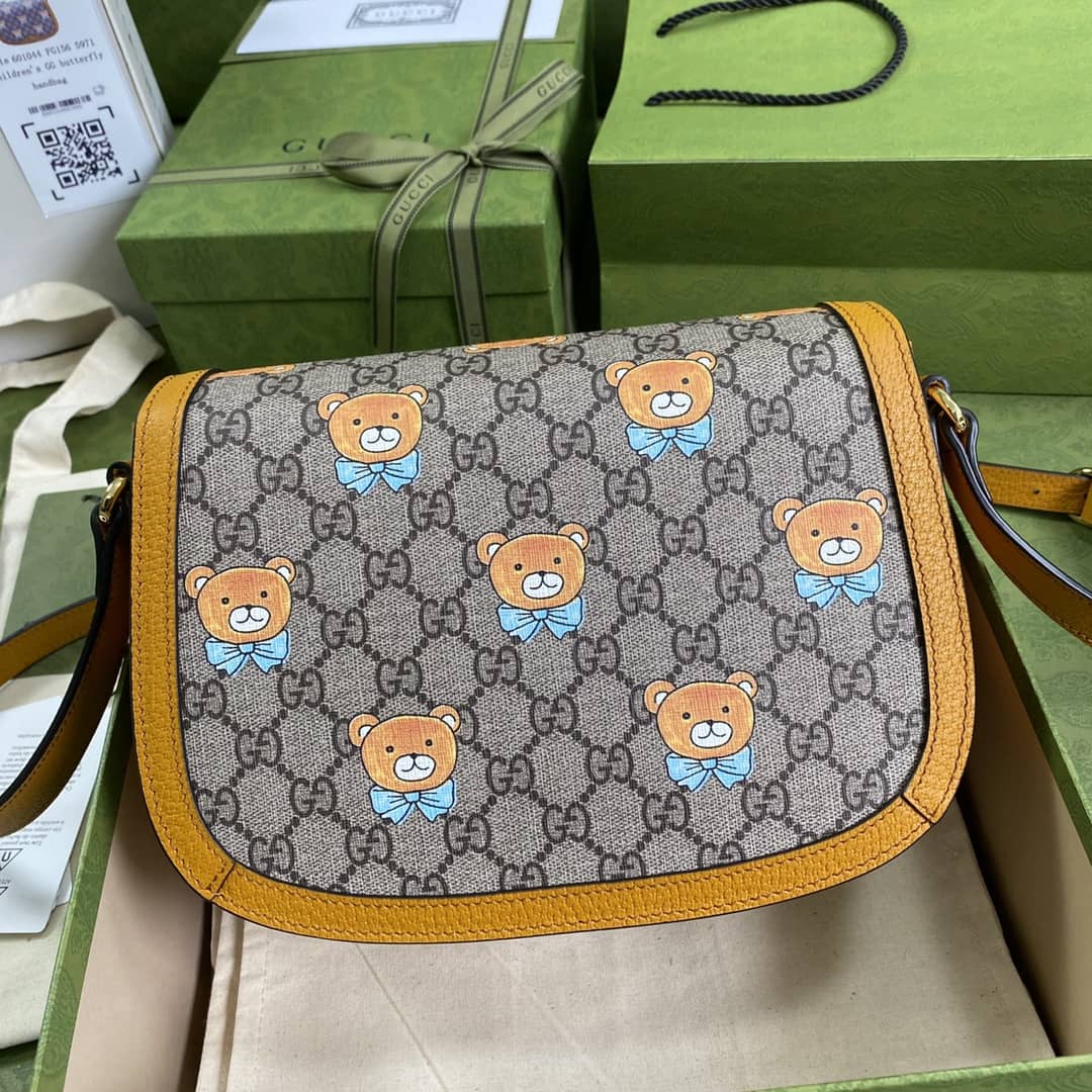 Gucci Ophidia Sherry Supreme GG Canvas Small Crossbody Bag Replica 601044 - DEEPREPS