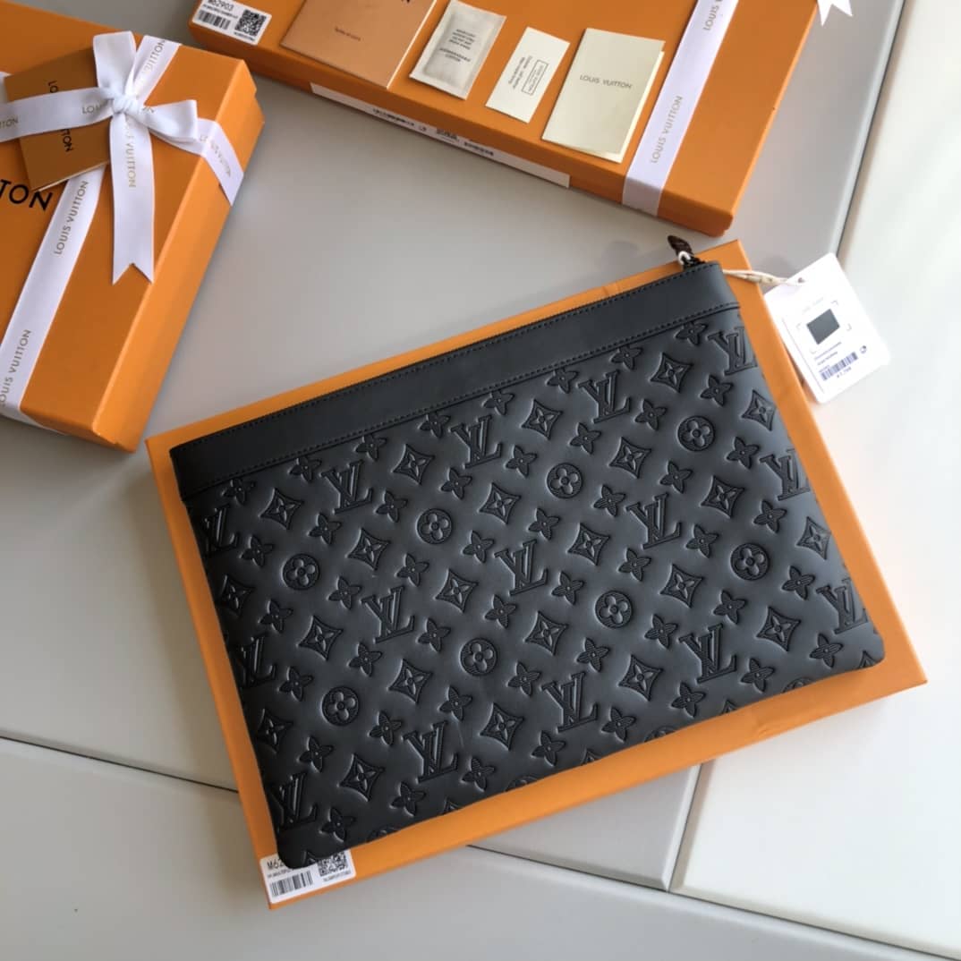 Louis Vuitton Monogram Shadow Pochette Discovery Replica Clutch M62903 - DEEPREPS