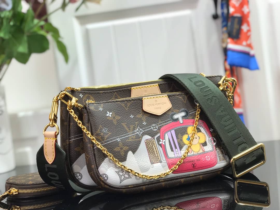 Louis Vuitton Monogram Canvas Multi Pochette Replica Brown M44823 - DEEPREPS