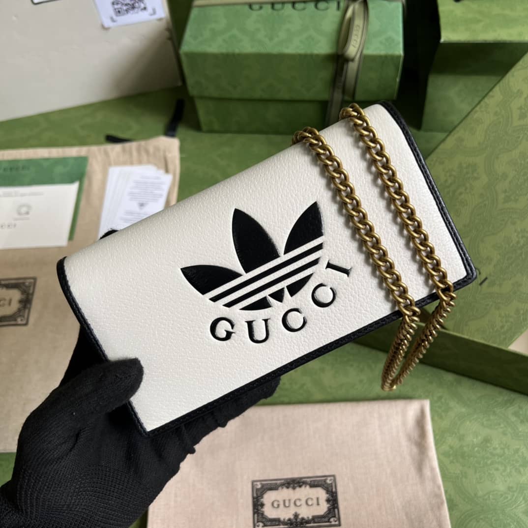 Adidas x Gucci Wallet With Chain 621892 Replica Crossbody Bag - DEEPREPS