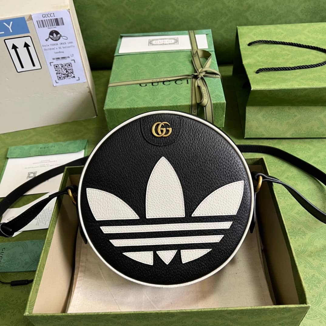 Adidas x Gucci Ophidia Shoulder Crossbody Bag Black 702626 Replica - DEEPREPS