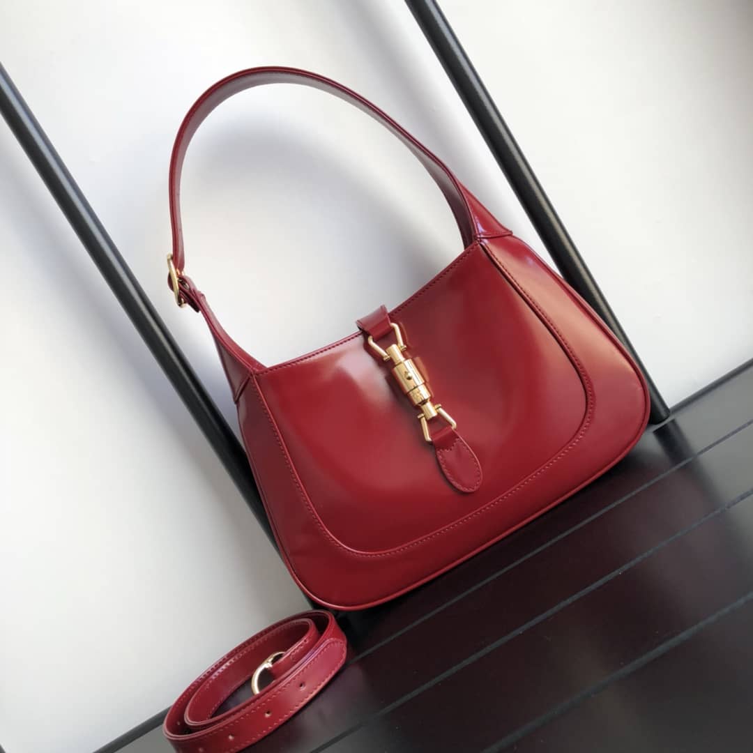 Gucci GG Jackie 1961 Small Hobo Shoulder Bag Replica Red 636709 - DEEPREPS