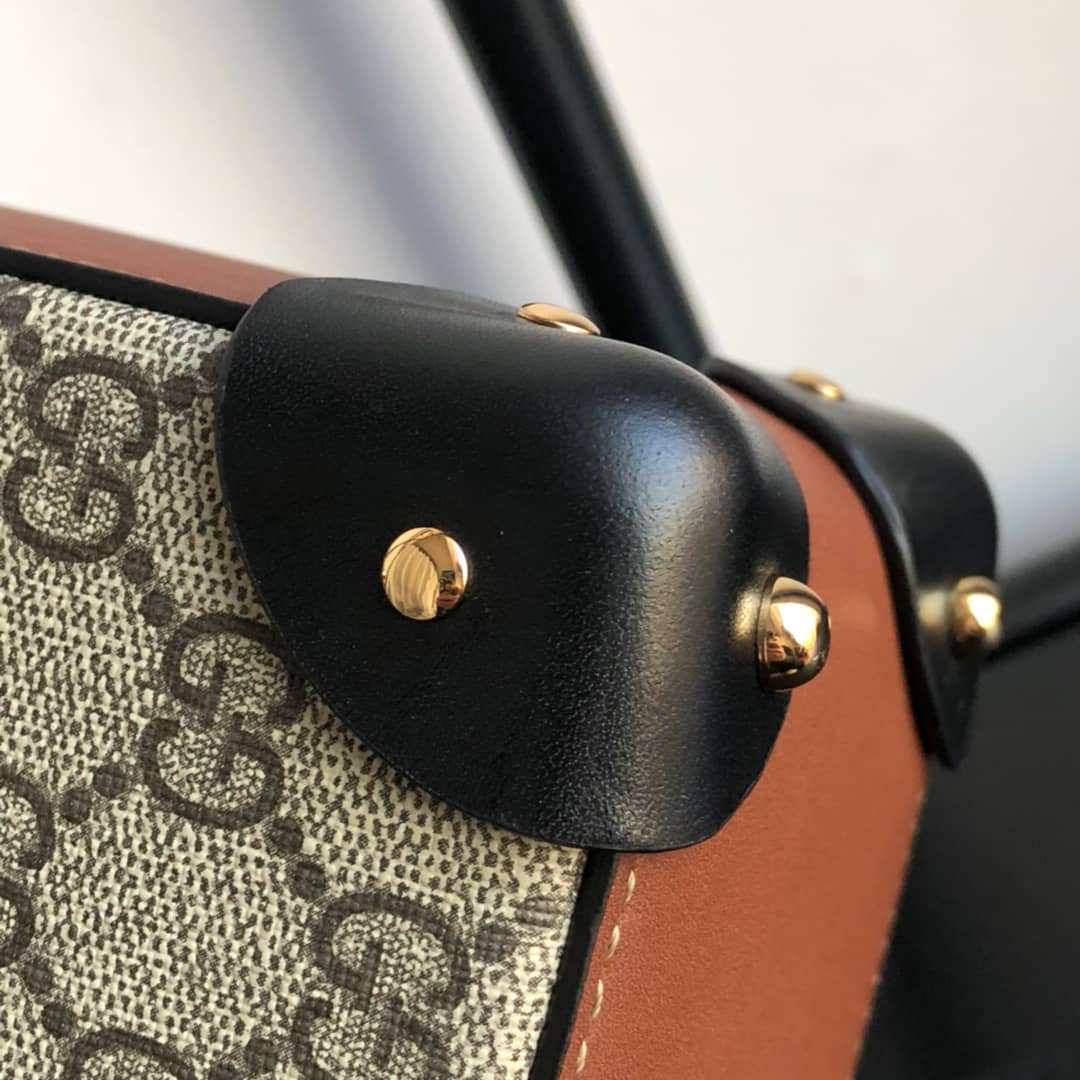 Gucci Padlock GG Small Bamboo Shoulder Bag Replica Brown 603221 - DEEPREPS