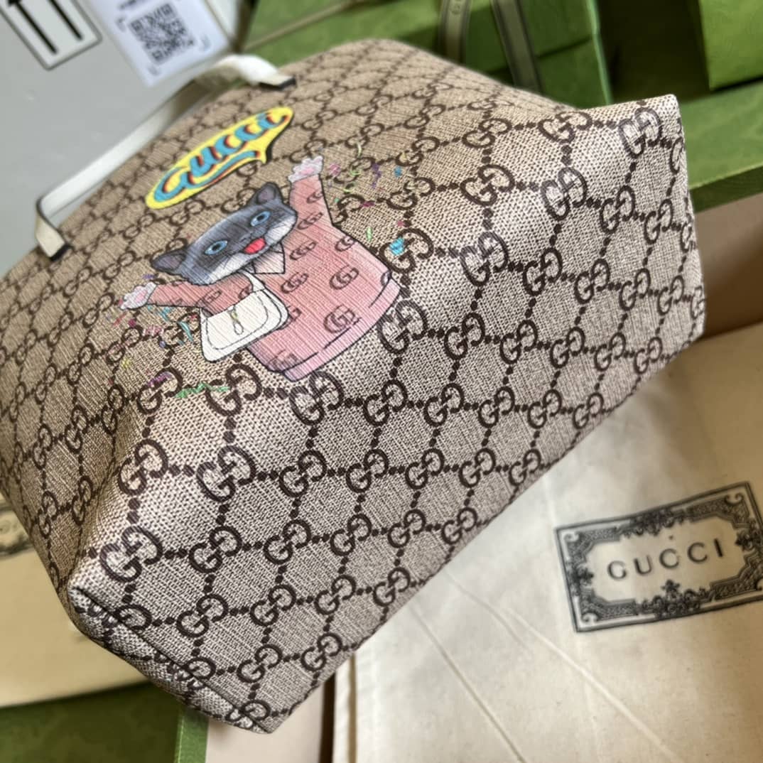 Gucci Children Cat Print Tote 410812 Replica Bag - DEEPREPS