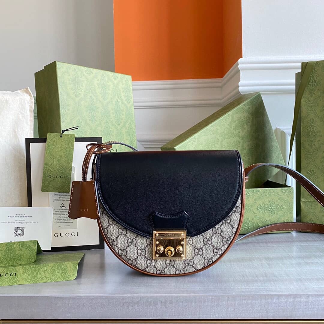 Gucci Padlock Small Shoulder Bag Replica Black 644524 - DEEPREPS