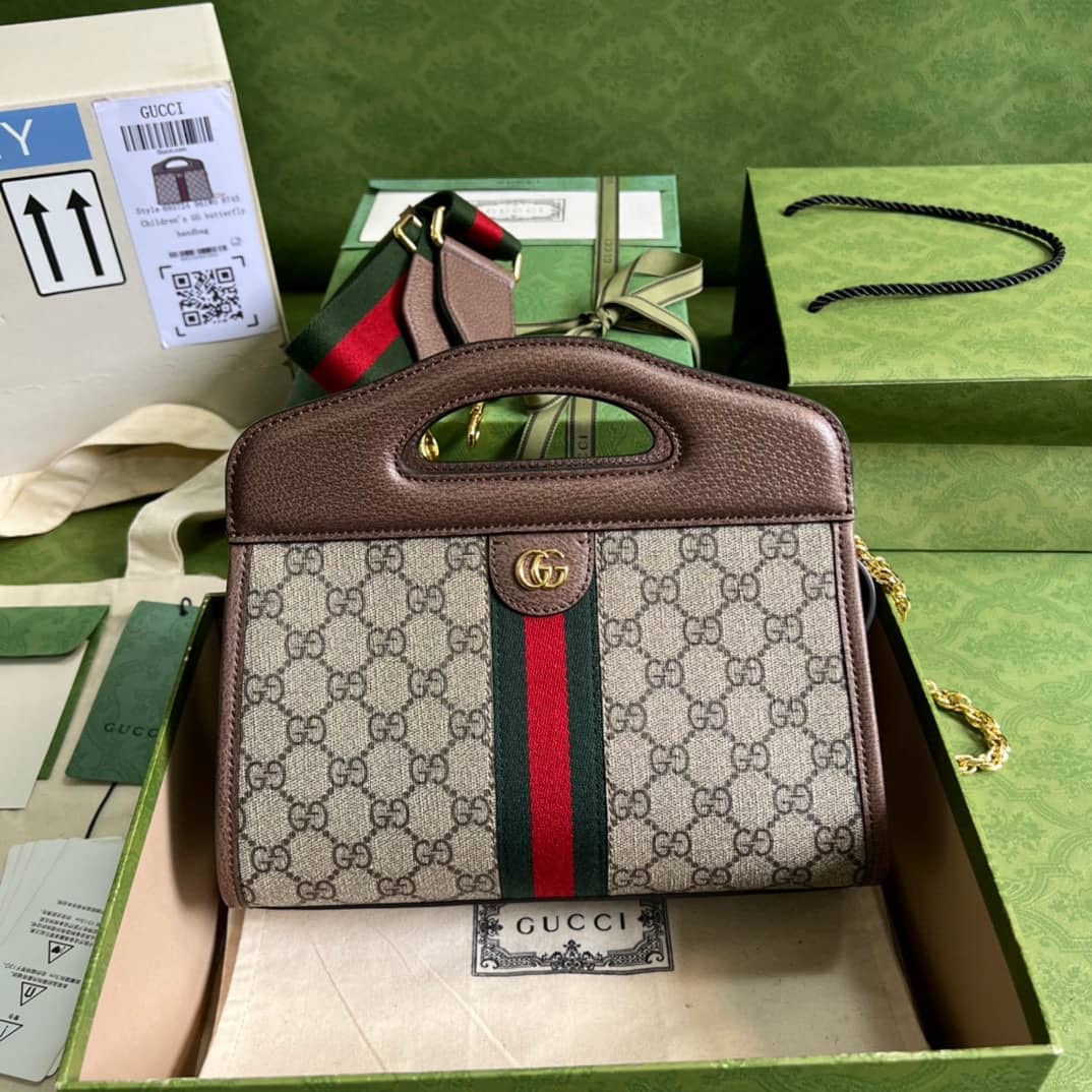 Gucci Ophidia Small Tote With Web 693724 Replica Crossbody Bag - DEEPREPS