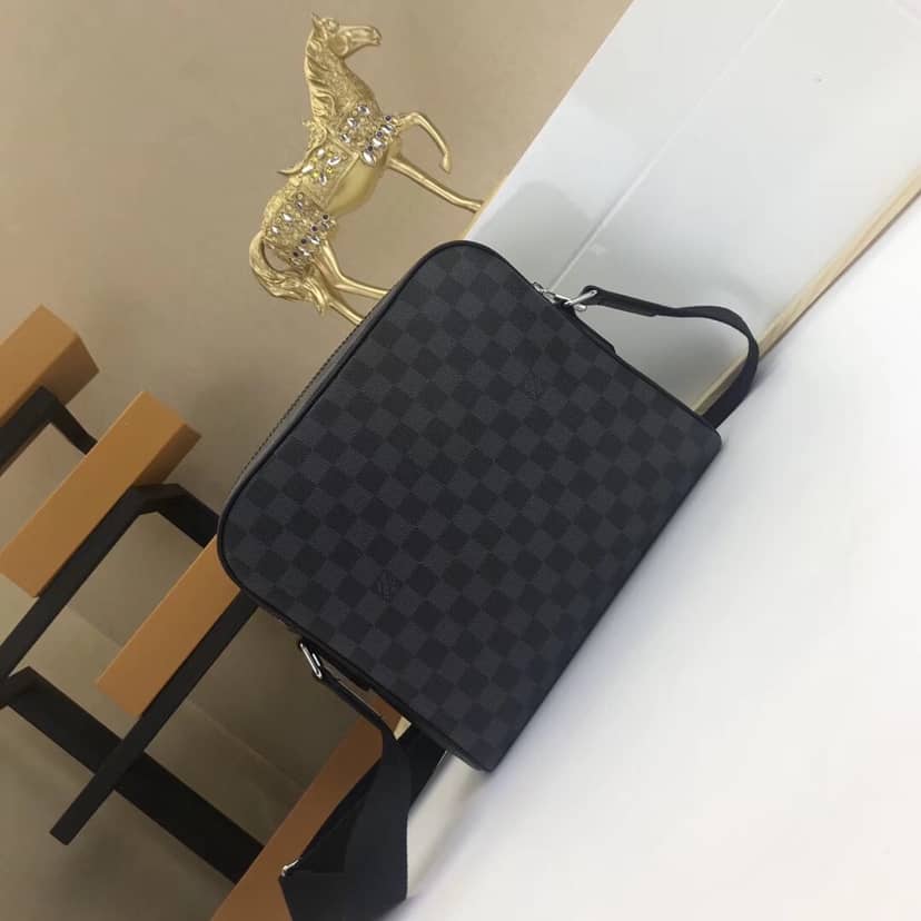 Louis Vuitton Damier Graphite Dayton Reporter PM Replica Shoulder Bag N41408 - DEEPREPS