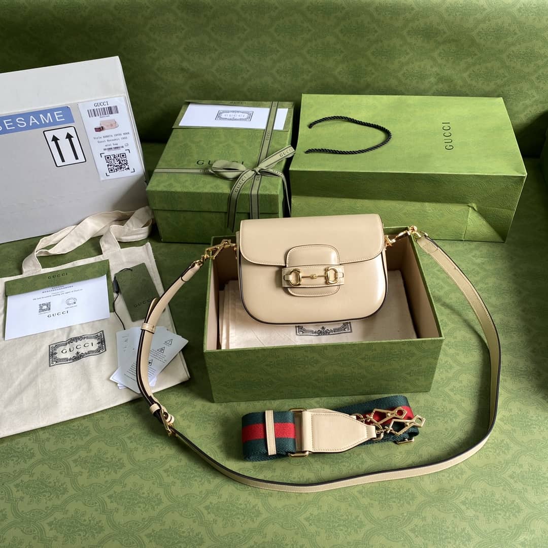 Gucci 1955 Horsebit Supreme GG Canvas Mini Shoulder Bag Replica 658574 - DEEPREPS
