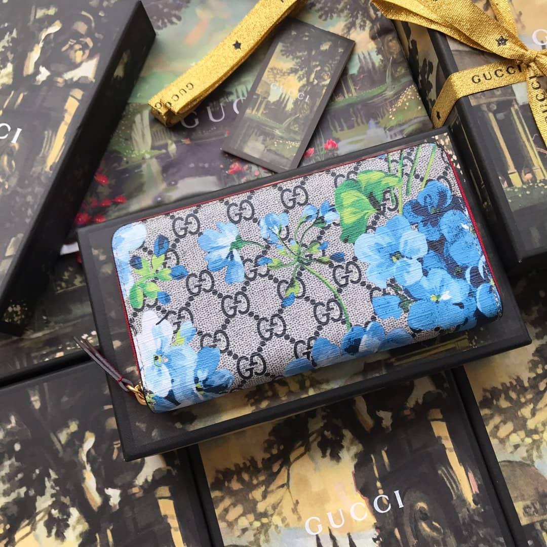 Gucci Bloom Dupes Full Zipper Wallet 404071 - DEEPREPS