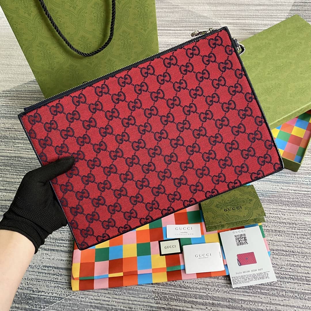 Gucci Purse Dupes Multicolor Canvas GG Pouch657581 - DEEPREPS